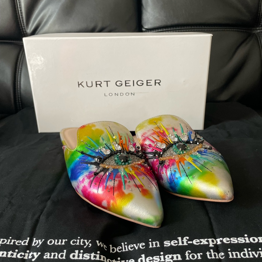 Kurt Geiger Women's Rainbow Eye Mules